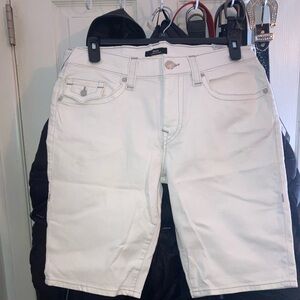 White True Religion shorts NWT